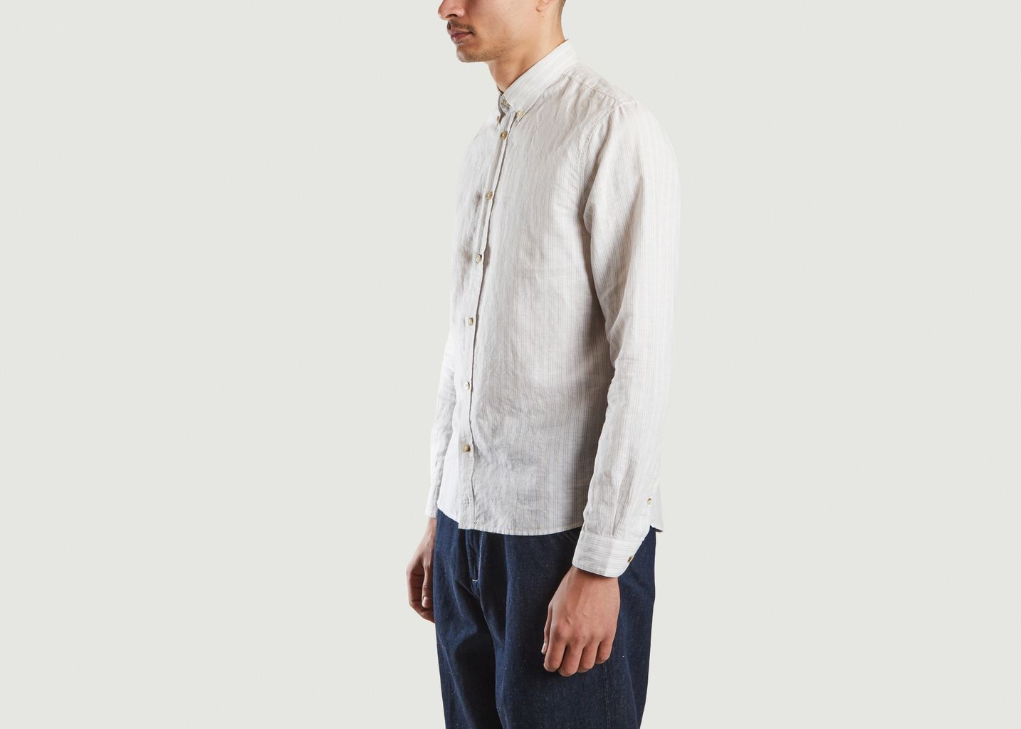 Chemise Nicolas Button Down à rayures - Cuisse de Grenouille