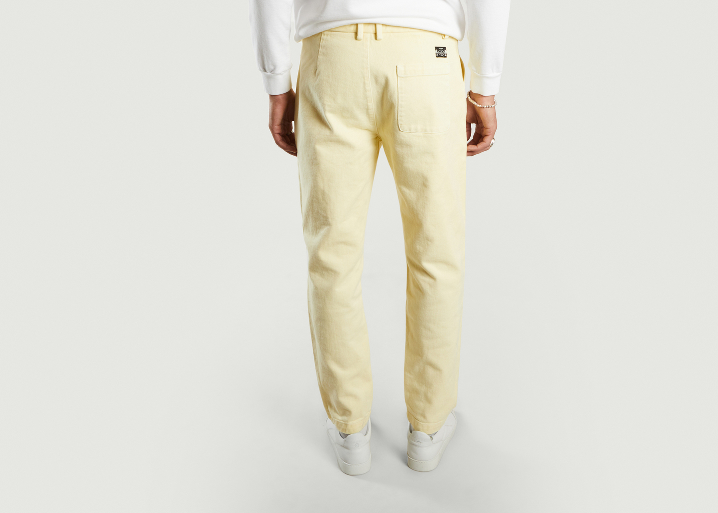 Fitted organic cotton chino pants with pockets - Cuisse de Grenouille