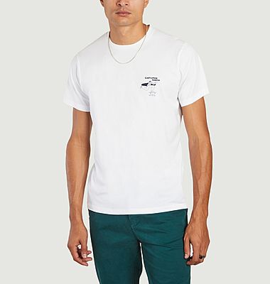T-shirt en coton bio imprimé Oceano