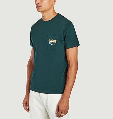 T-Shirt aus organischer Baumwolle mit aufgestickter Tasche Odin