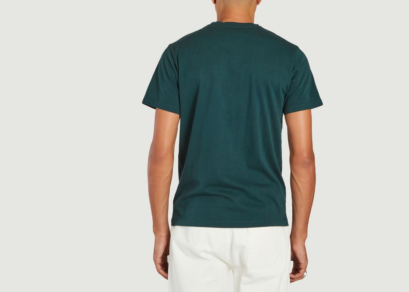 T-Shirt aus organischer Baumwolle mit aufgestickter Tasche Odin - Cuisse de Grenouille