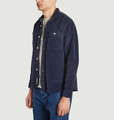 Velvet overshirt