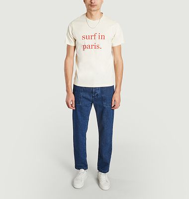 Surf In Paris T-Shirt aus Baumwolle