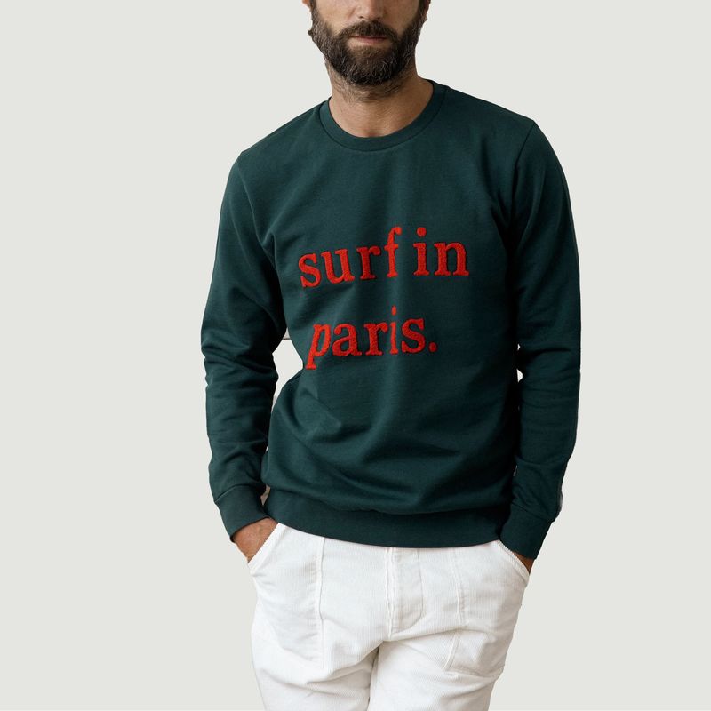 Sweatshirt in moleton surf in Paris  - Cuisse de Grenouille