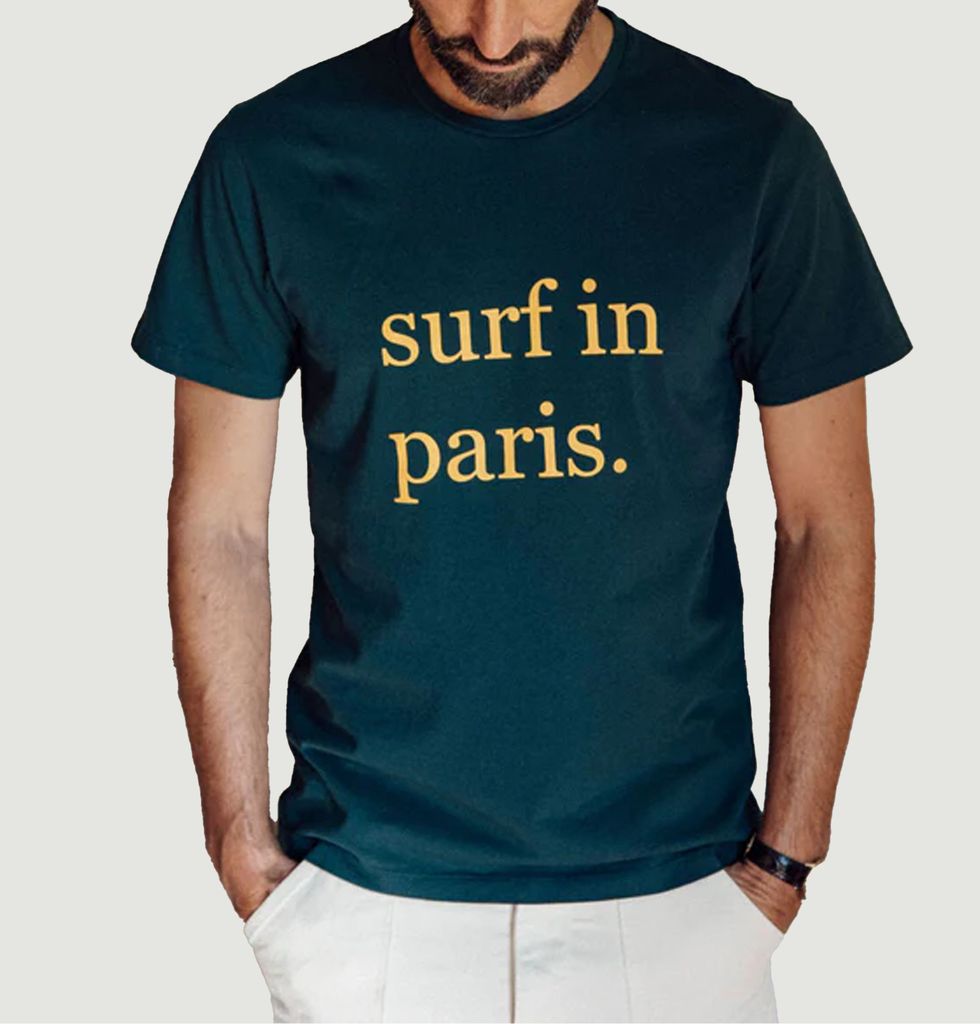 T-shirt surf in Paris Green Cuisse de Grenouille | L'Exception