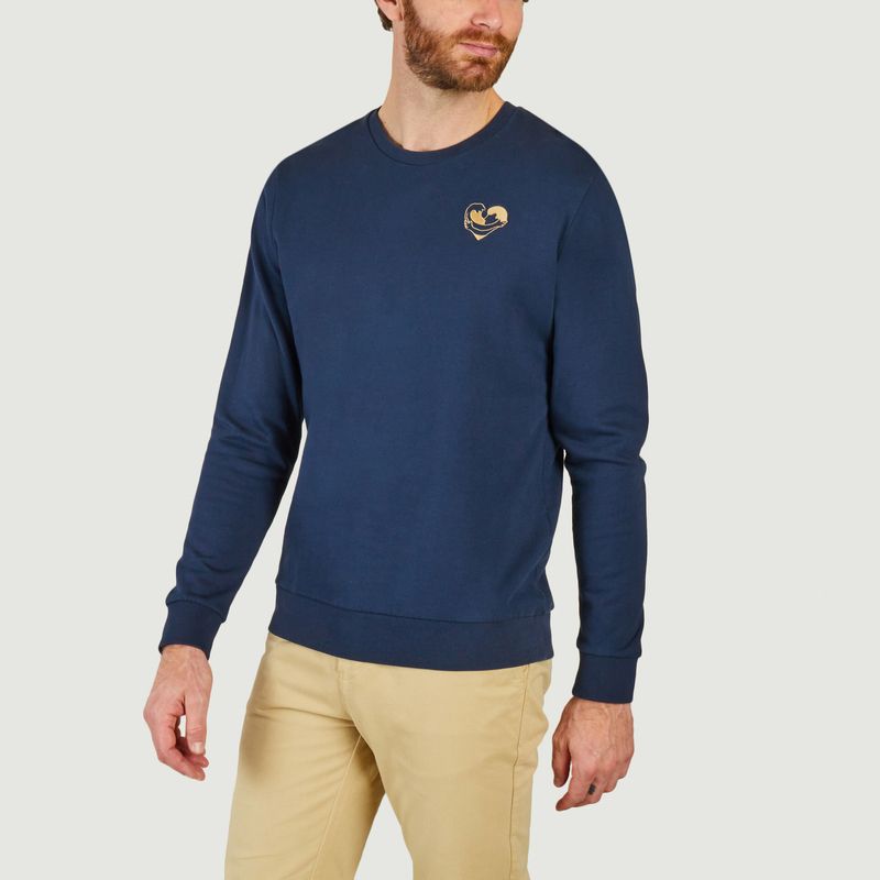 Sweatshirt Coeur Océan - Cuisse de Grenouille