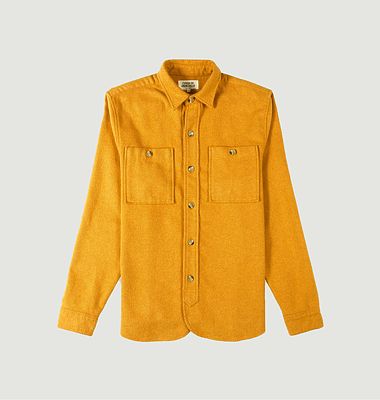 Brushed cotton overshirt with pockets