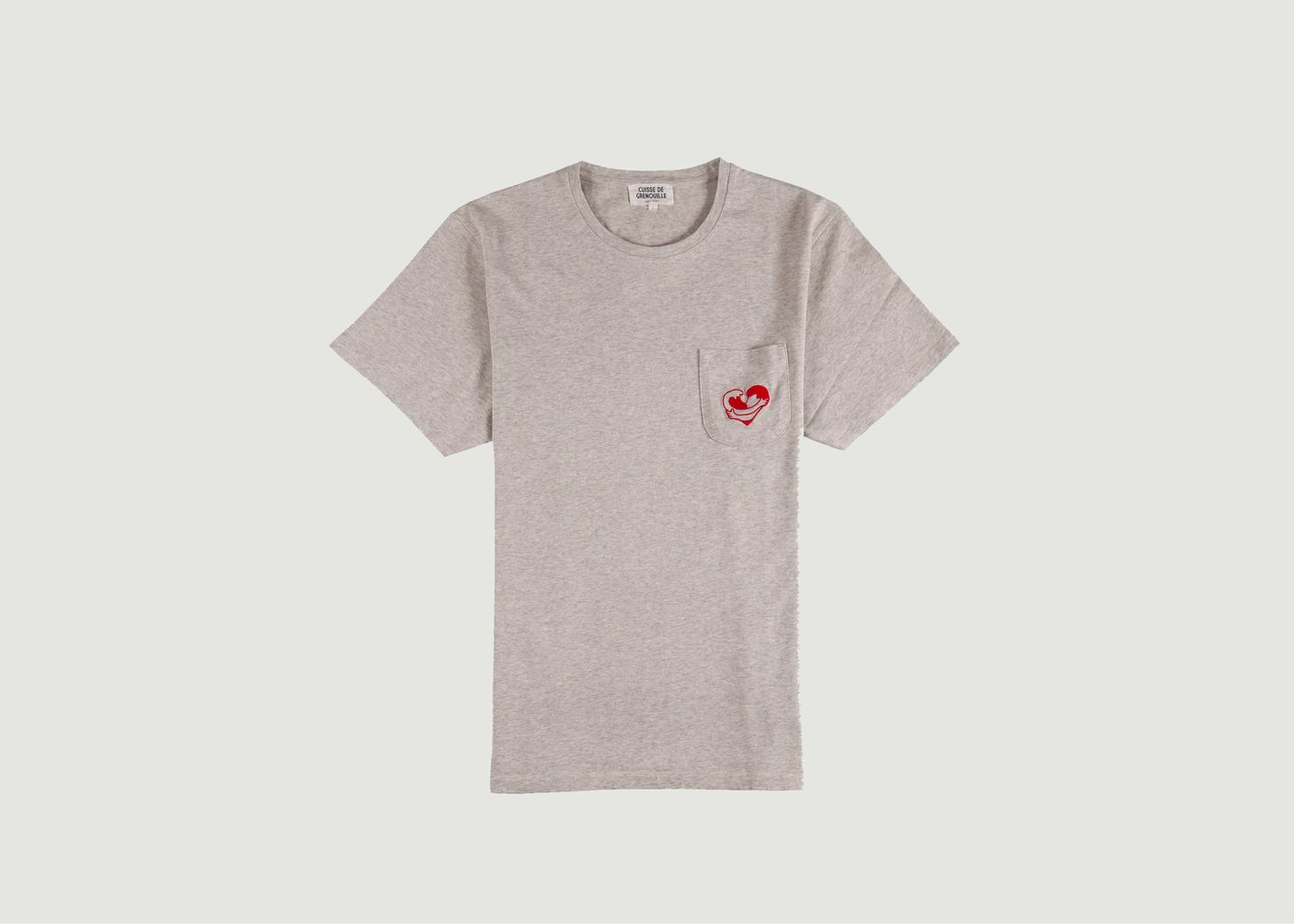 T-shirt en coton bio brodé Cœur Océan - Cuisse de Grenouille