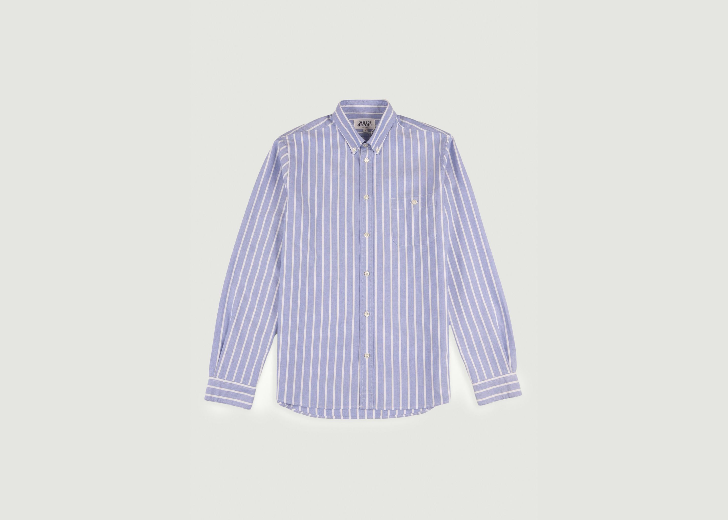 Striped Cotton Oxford Shirt - Cuisse de Grenouille