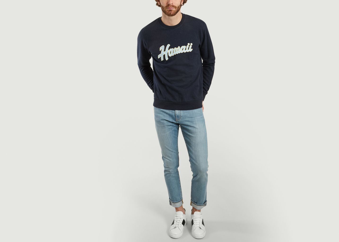 Sweatshirt Imprimé Hawaï Juste - Cuisse de Grenouille