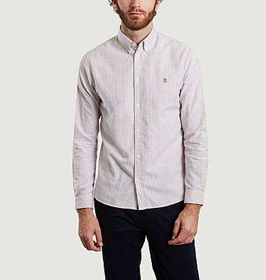Chemise rayée en coton bio Kentin