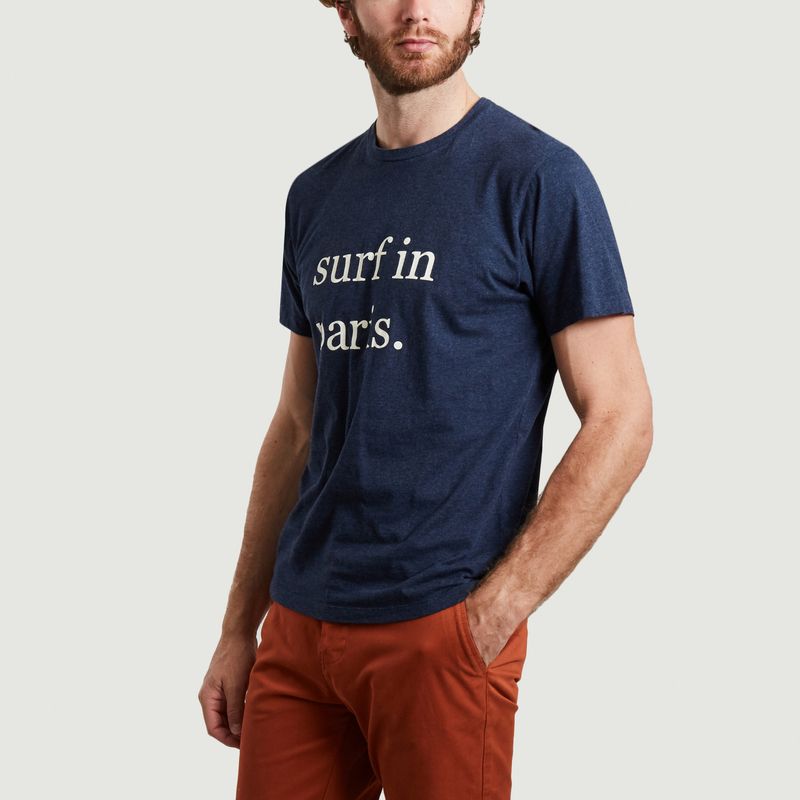 T-shirt imprimé surf in paris en coton bio Karlito - Cuisse de Grenouille