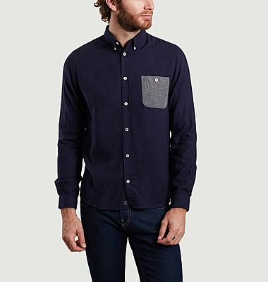 Chemise en coton Oxford bio et lyocell à poche Kolin