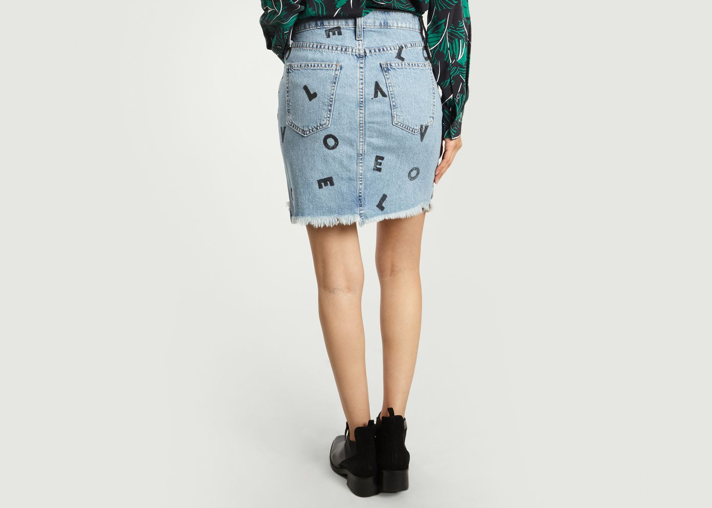 High Waisted Mini Skirt - Current/Elliott