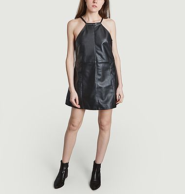 Kimi leather sleeveless short dress