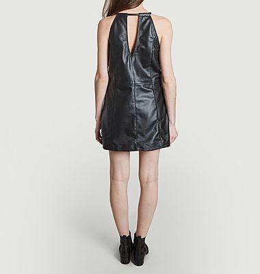 Kimi leather sleeveless short dress