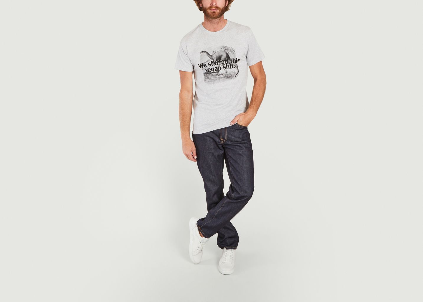 T-shirt Stockholm Vegan Dino - Dedicated Brand