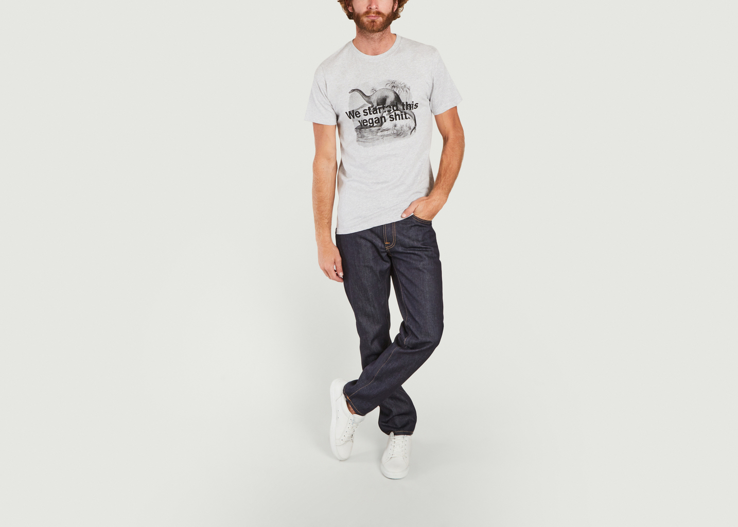 Stockholm Veganes Dino-T-Shirt - Dedicated Brand