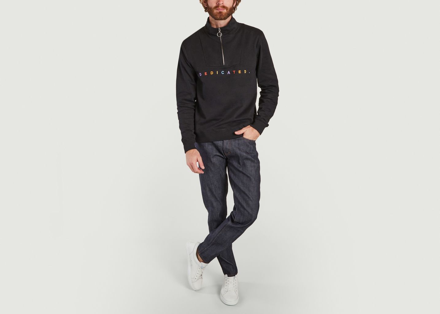 Sweatshirt logotypé col camionneur Storlien - Dedicated Brand