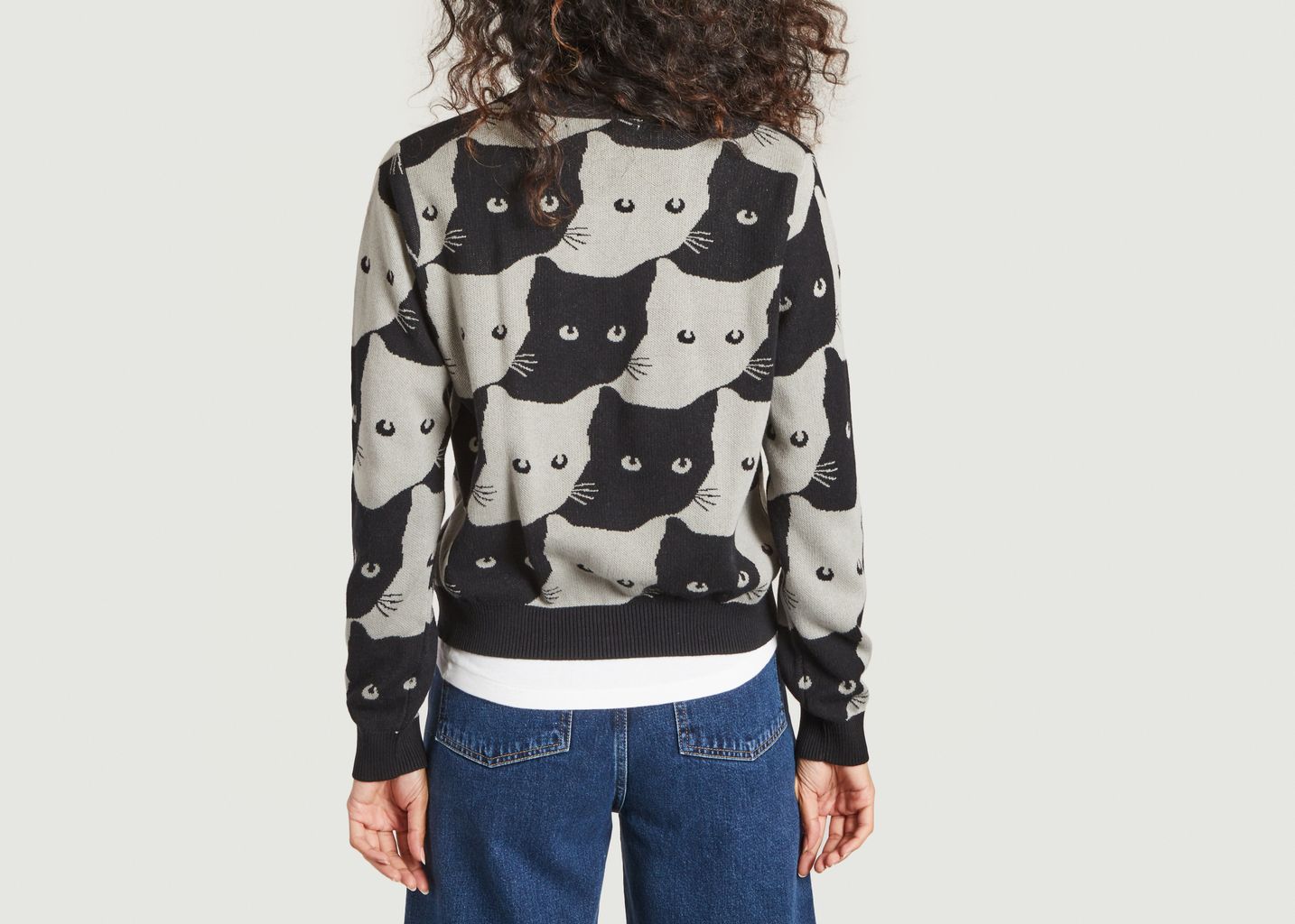 Cardigan en coton bio Iggesund Cats - Dedicated Brand