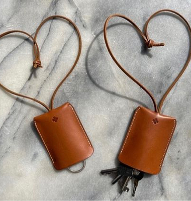 Leather key ring