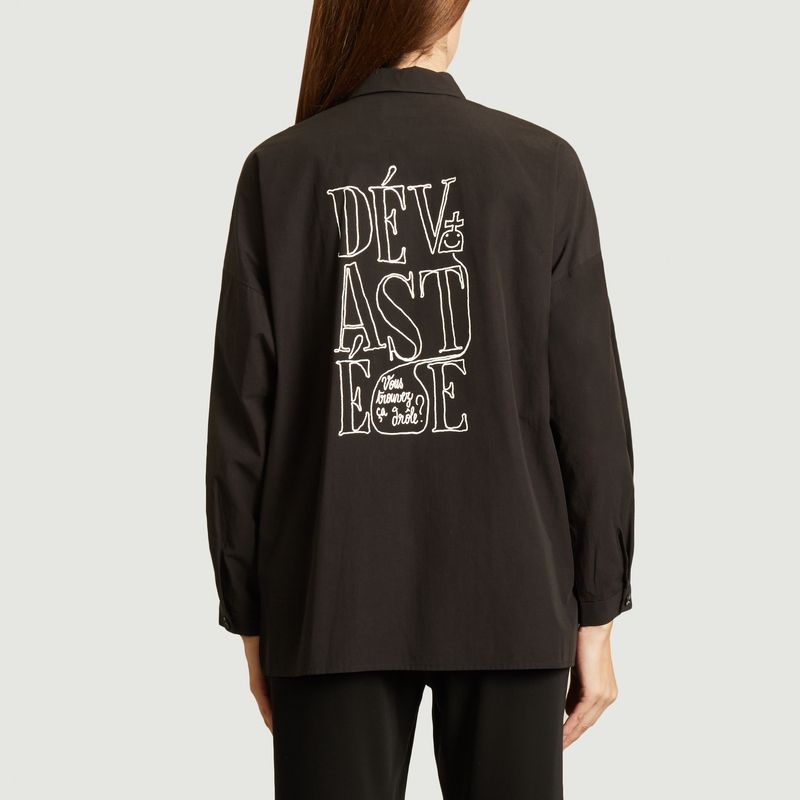 Oversized back print shirt - Dévastée