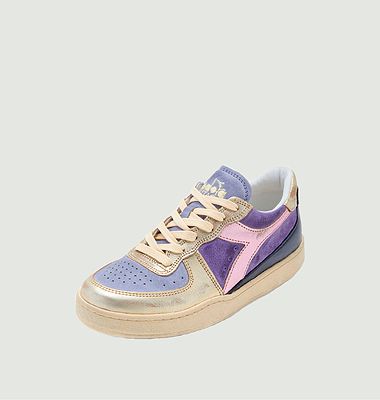 Multicolored leather low top sneakers Mi