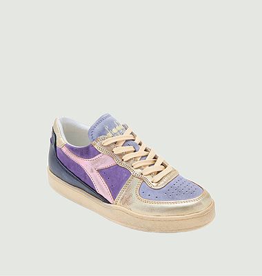 Multicolored leather low top sneakers Mi