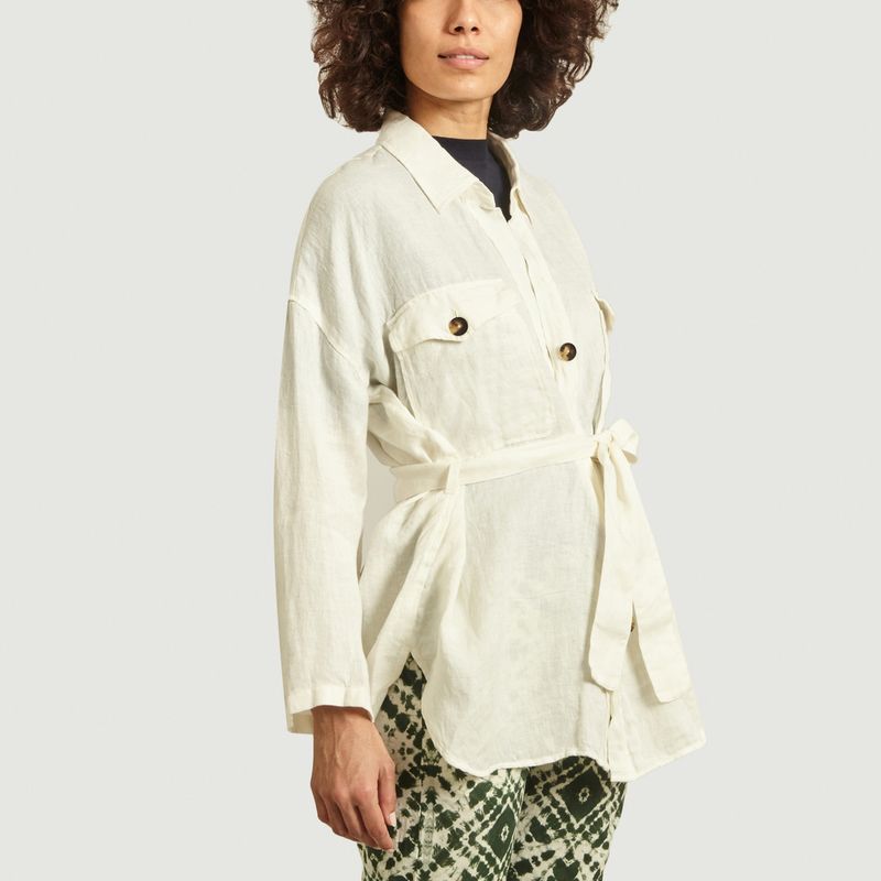 Chemise ceinturée en lin Chamara - Diega