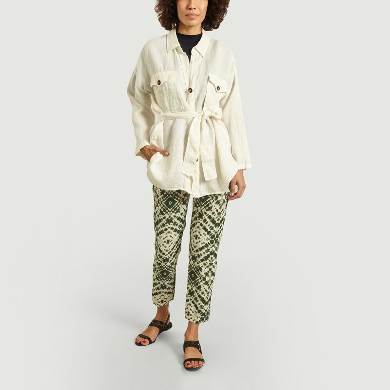 Chemise ceinturée en lin Chamara - Diega