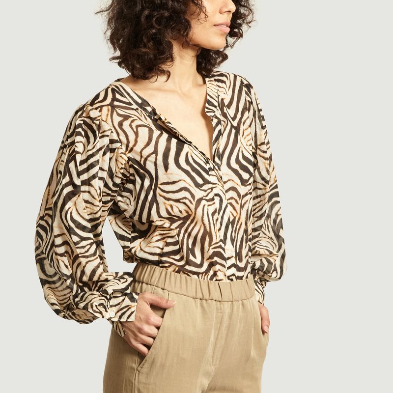 Chemise Chloa imprimé zèbre - Diega