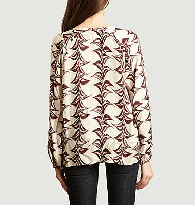 Chicana printed blouse