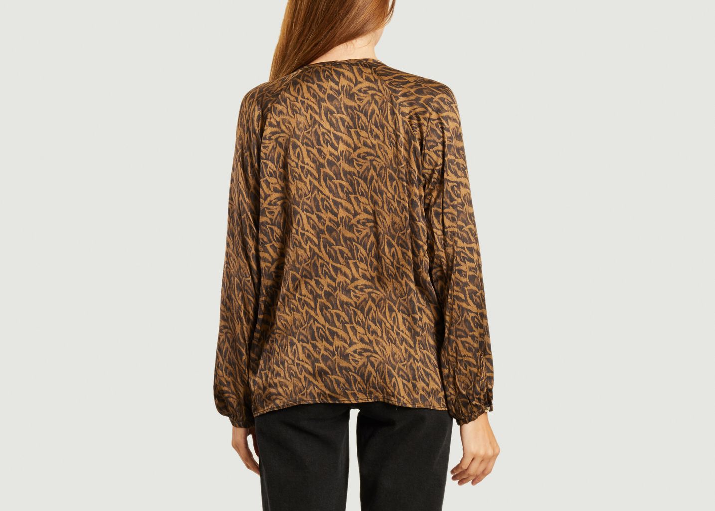 Chemise Chicana à imprimé feuilles - Diega