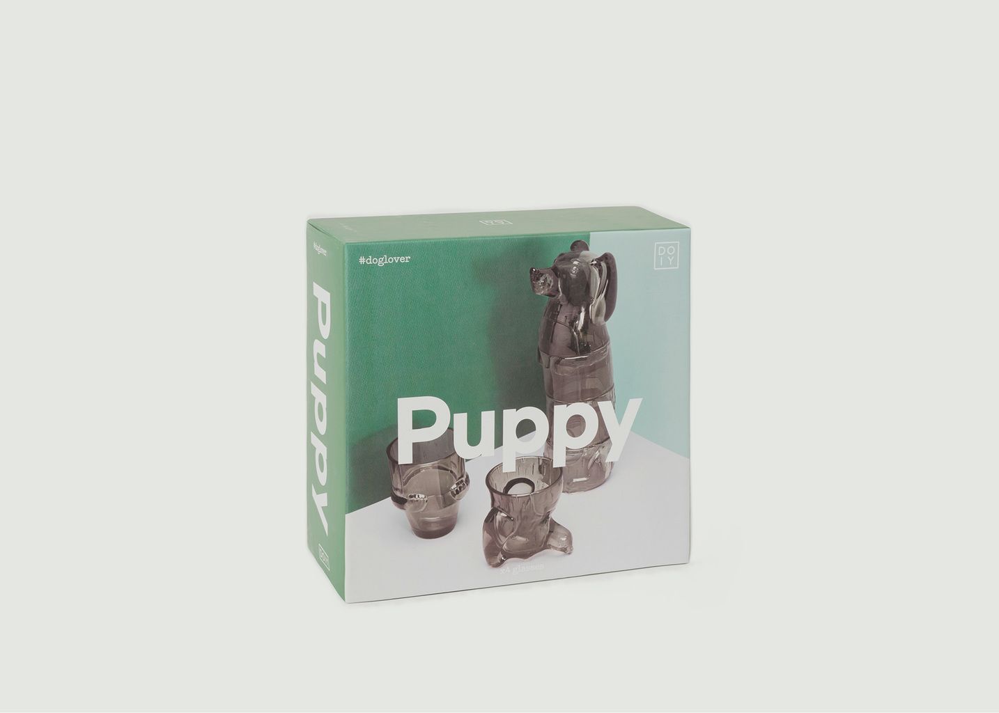 Set aus 4 stapelbaren Gläsern Puppy, - Doiy