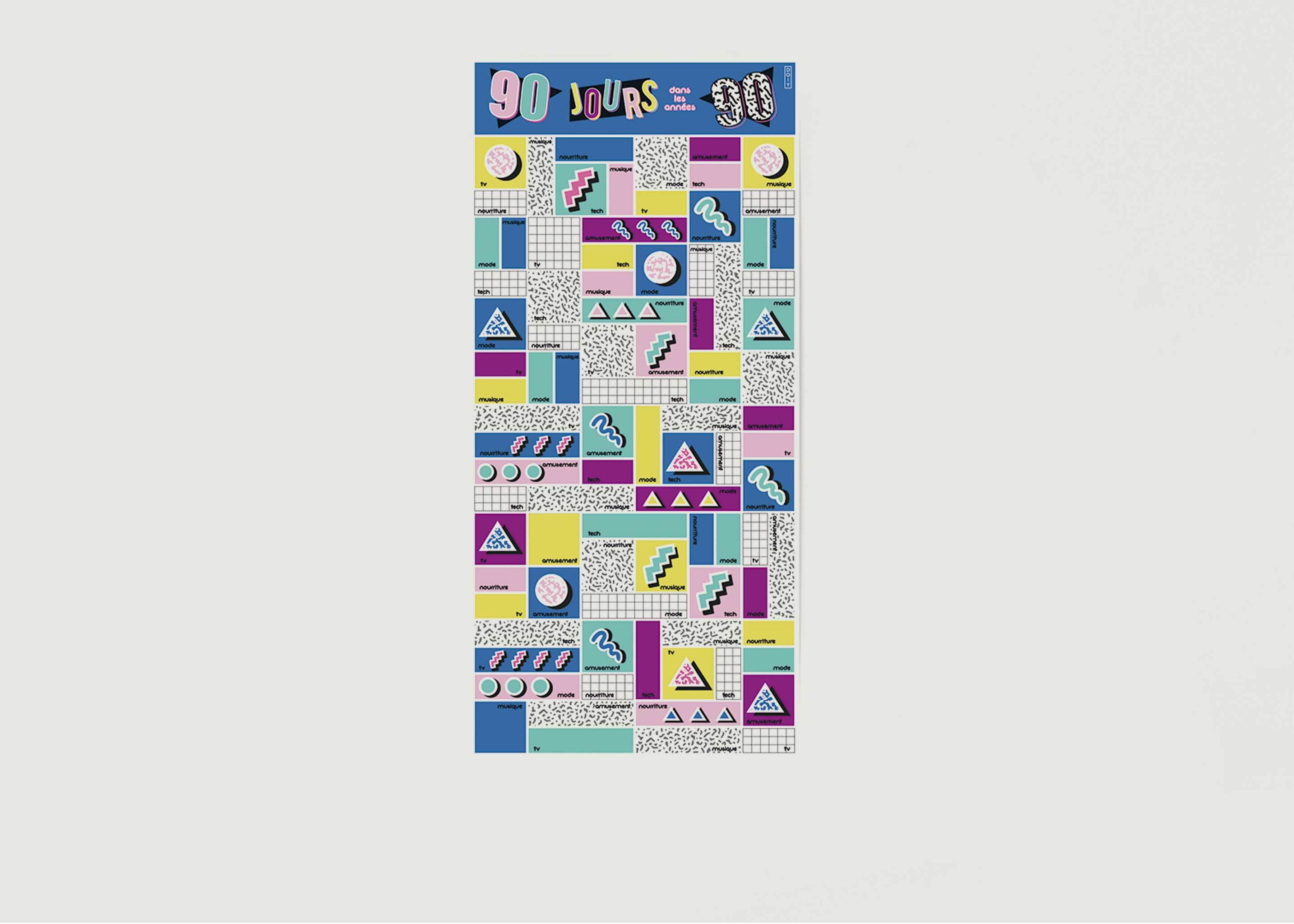 90 Days In The 90's Scratch Poster - Doiy