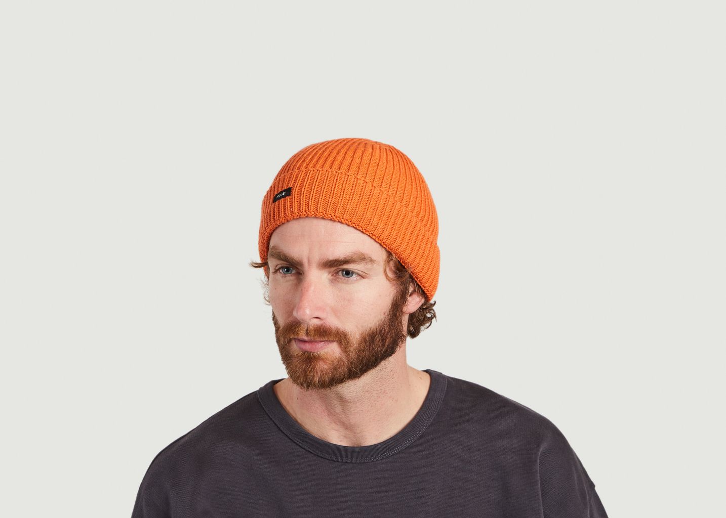 Orangefarbene Mütze - Douillet