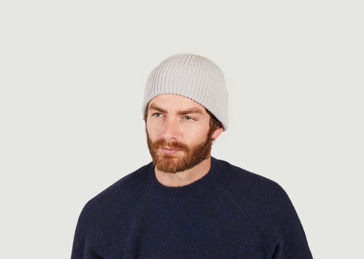 Plain hat in French merino wool - Douillet