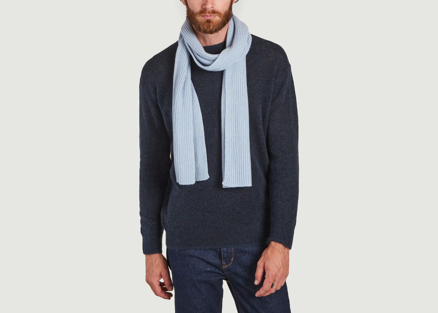 Cashmere and recycled wool scarf - Douillet