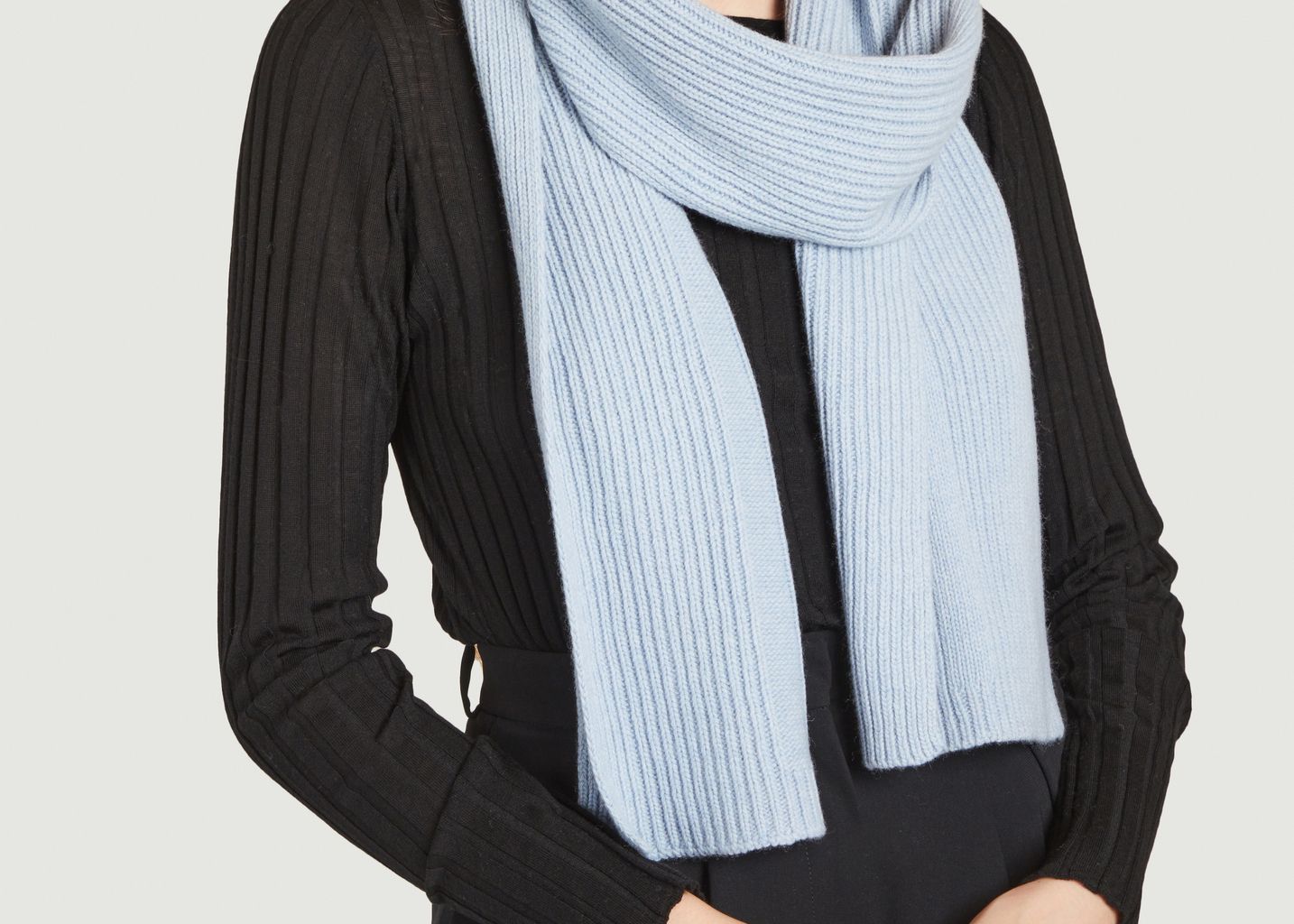 Cashmere and recycled wool scarf - Douillet