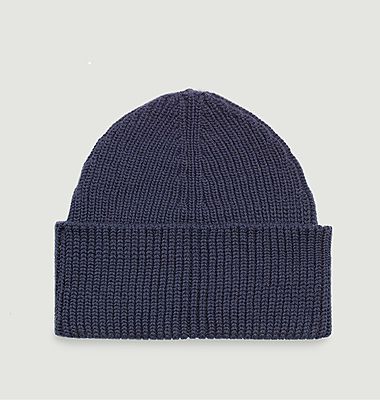 Plain hat in French merino wool