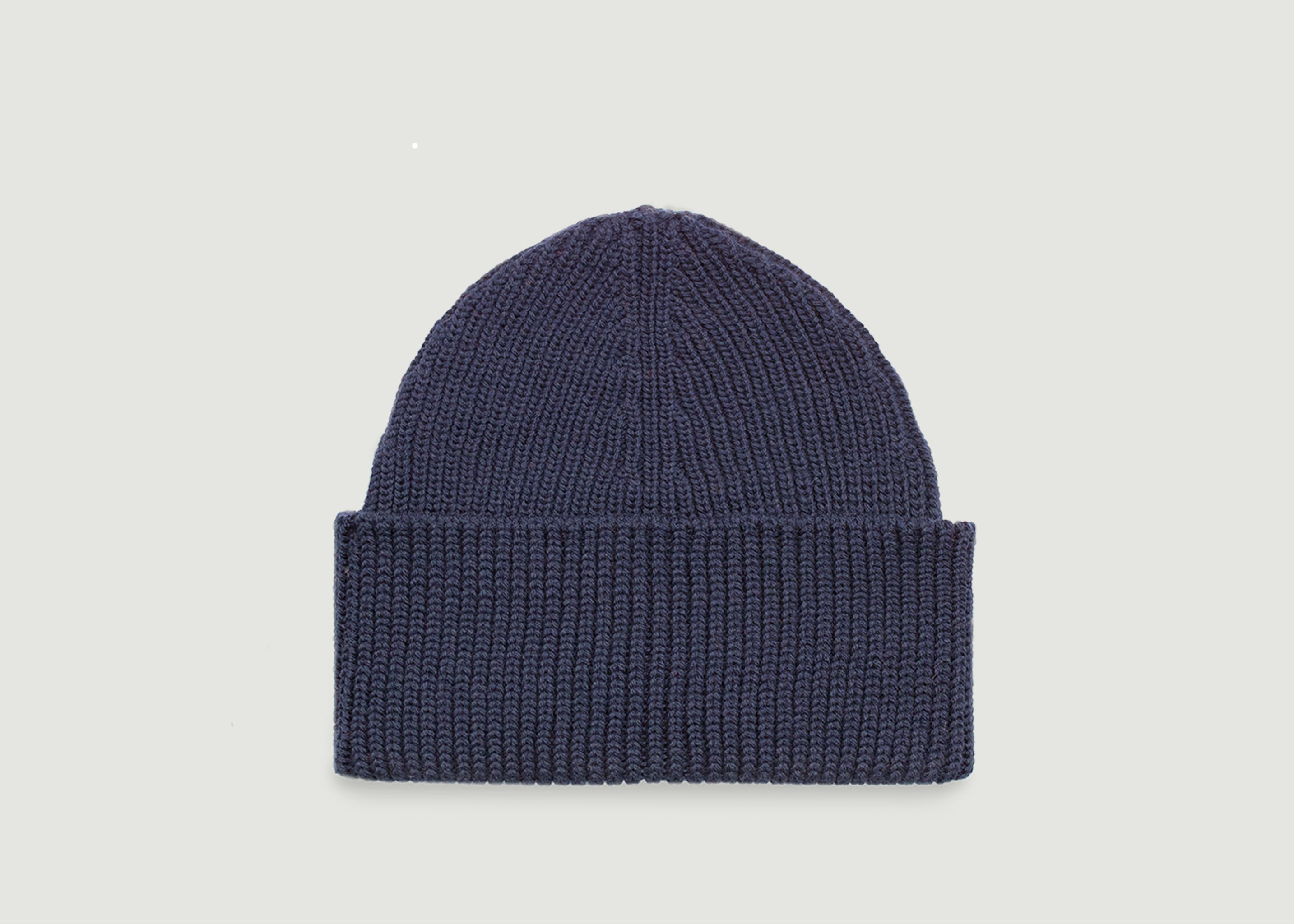 Plain hat in French merino wool - Douillet