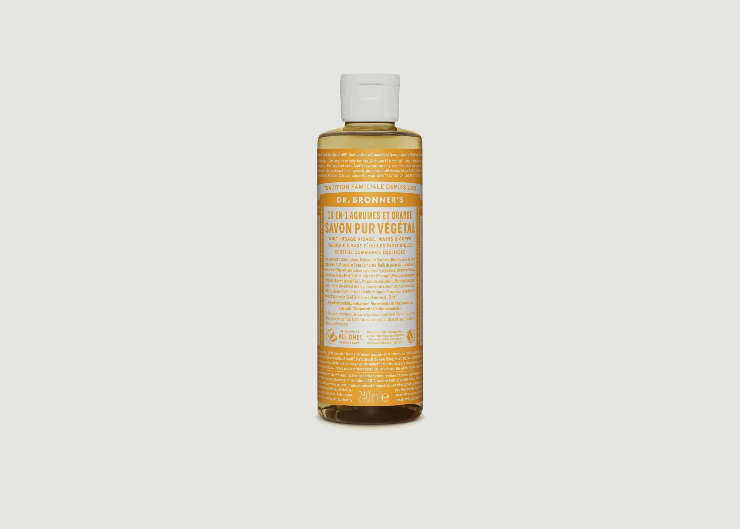 Organic citrus liquid soap - Dr Bronners