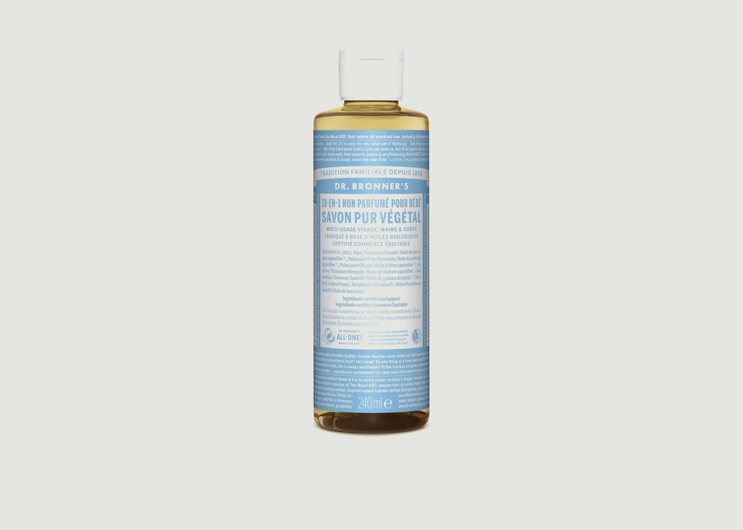 Organic Liquid Soap Unscented - Dr Bronners