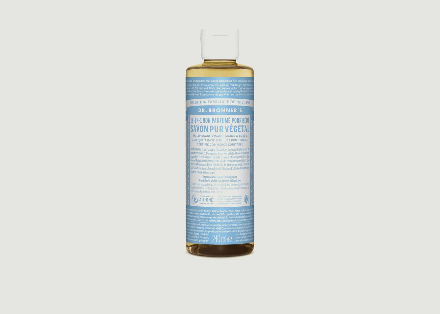 Organic Liquid Soap Unscented - Dr Bronners