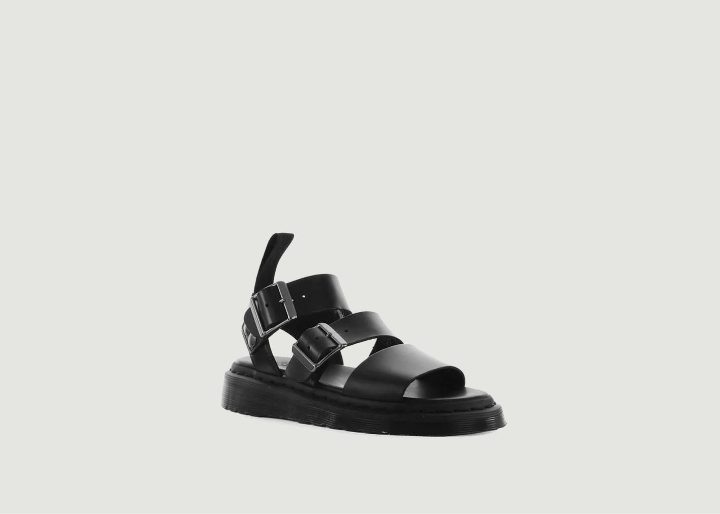 Gryphon sandals in brando leather with straps - Dr. Martens