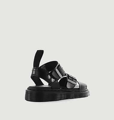 Gryphon sandals in brando leather with straps