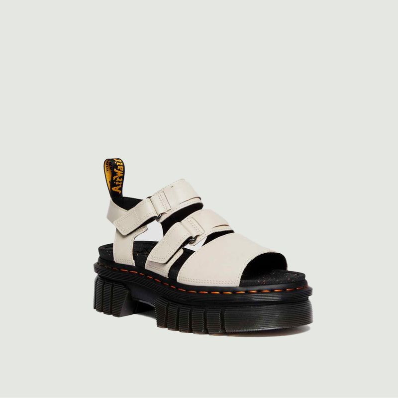 Leather platform sandals Ricki 3-Strap - Dr. Martens