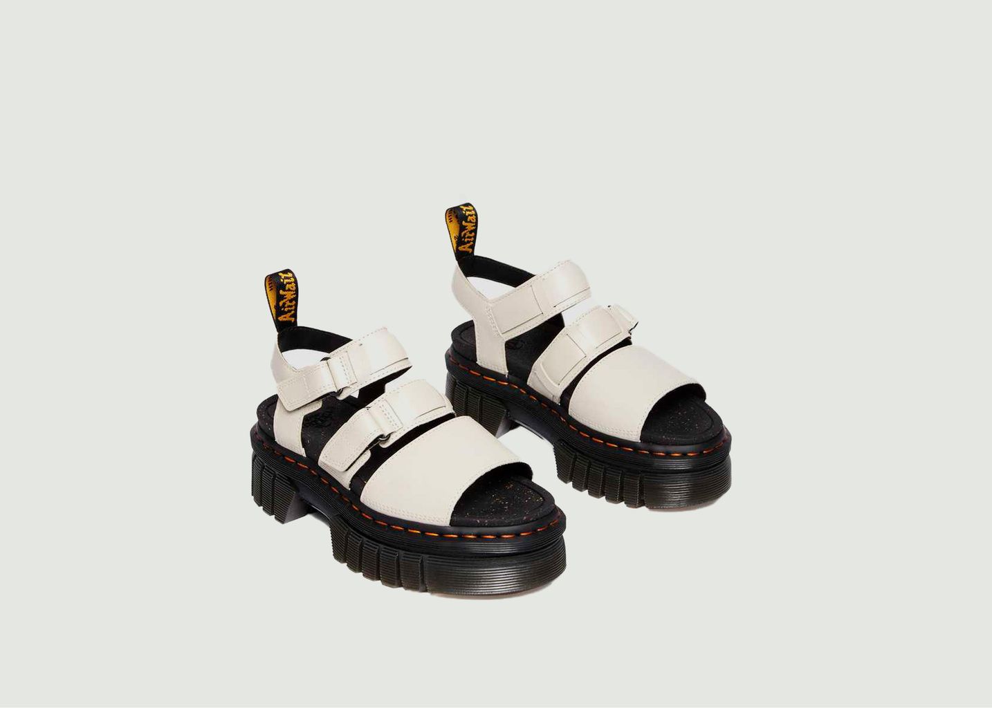 Leather platform sandals Ricki 3-Strap - Dr. Martens