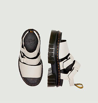 Sandales en cuir à plateforme Ricki 3-Strap