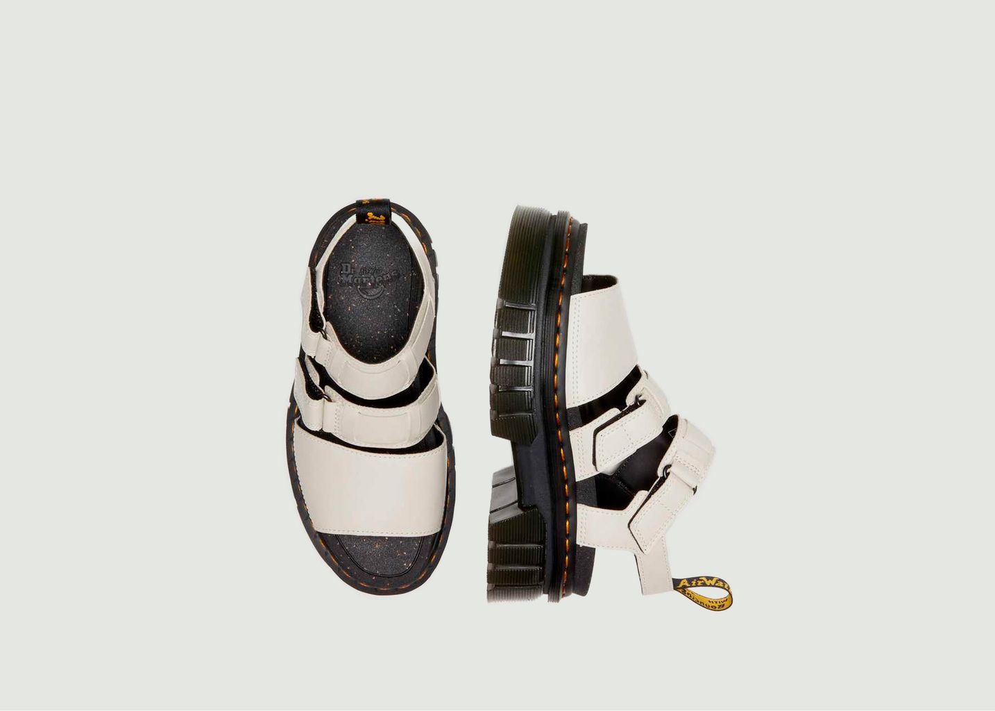 Sandales en cuir à plateforme Ricki 3-Strap - Dr. Martens